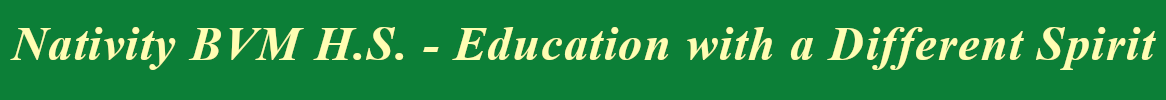 Logo Nativity BVM High School